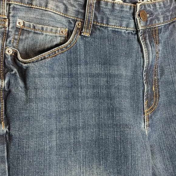 Warehouse One Men's Denim Jeans 34x32 Dark Wash Like New Straight Leg Relaxed - Picture 6 of 9